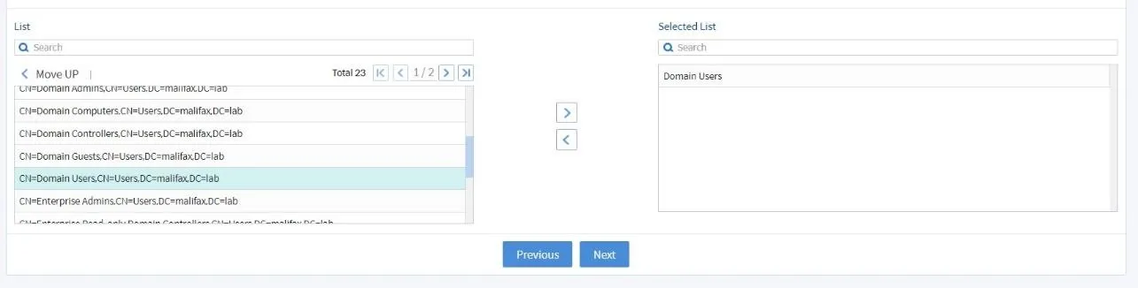 Pilih Group yang akan disinkronkan dengan Bluemax NGF