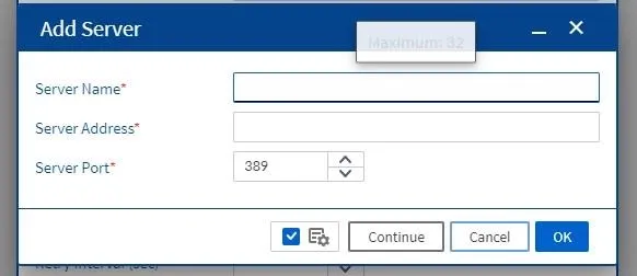 Tambah Active Directory Server List Server di Bluemax NGF