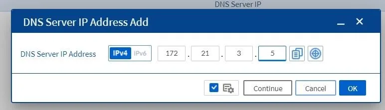 Add DNS IP di Bluemax NGF